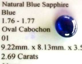 2.69CT CERTIFIED SAPPHIRE  AAA+ Vivid Royal Blue
