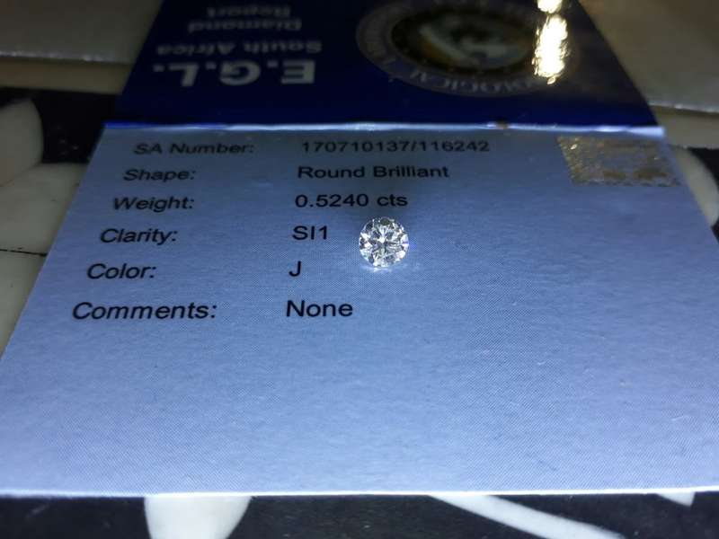 0.524CT DIAMOND [ EGL CERTIFIED ]