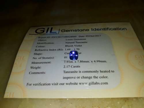2.17CT Certified Tanzanite