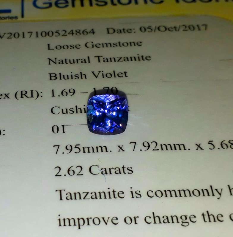 2.62CT CERTIFIED TANZANITE  [Grade: bV7/7]  * PREMIUM GRADE*