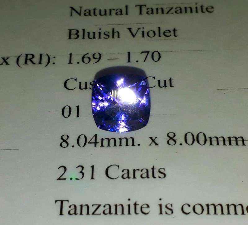2.31CT Certified Tanzanite