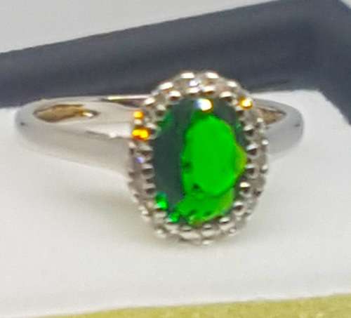 1CT DIOPSIDE and DIAMOND RING