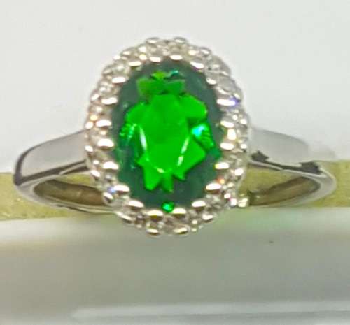 1CT DIOPSIDE and DIAMOND RING
