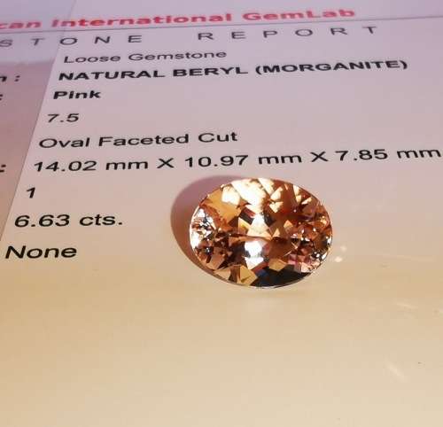 6.63ct Morganite