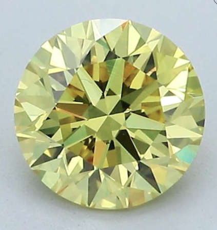 2.01Ct Light fancy Yellow Diamond * EGL Certified Diamond *