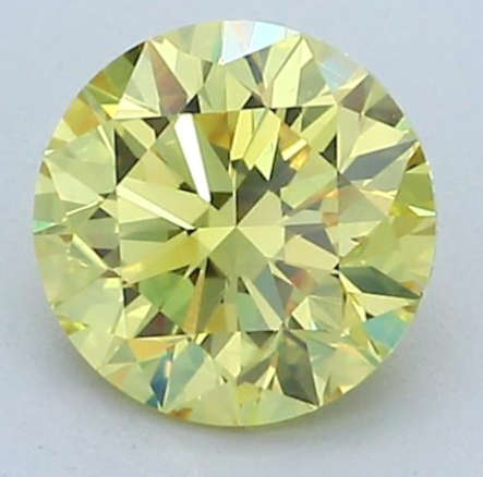 2.01Ct Light fancy Yellow Diamond * EGL Certified Diamond *