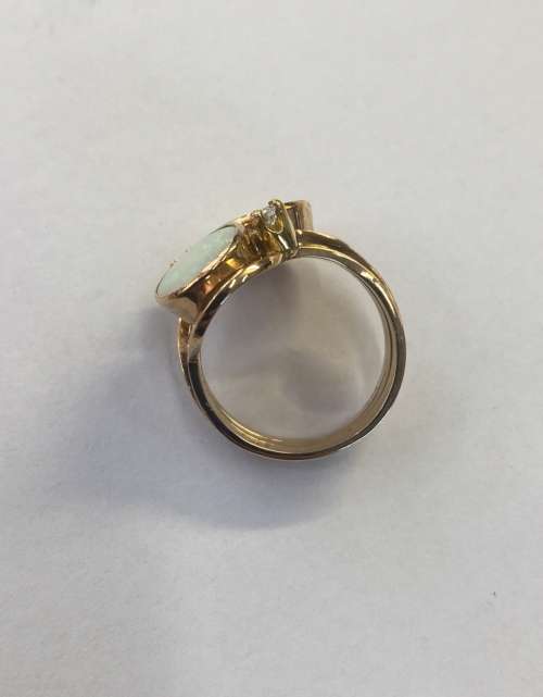 Opal and Diamond ring
