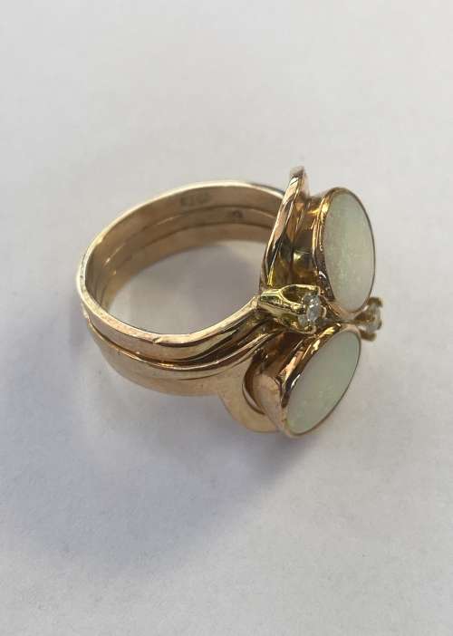 Opal and Diamond ring