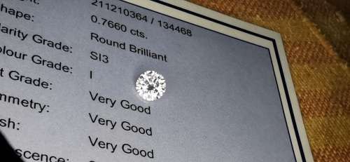 * Diamond *   0.766CT Diamond [ EGL Certified ] Round Brilliant Cut