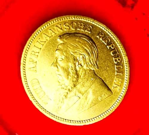1892 GOLD DOUBLE SHAFT HALFPOND