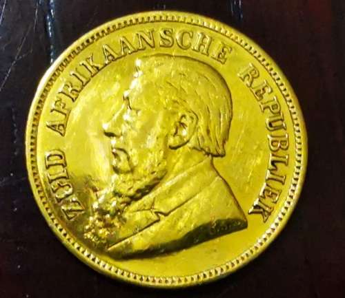 1892 GOLD DOUBLE SHAFT HALFPOND