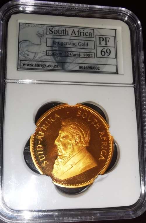 1Oz PROOF Gold Krugerrand  PF69  1982