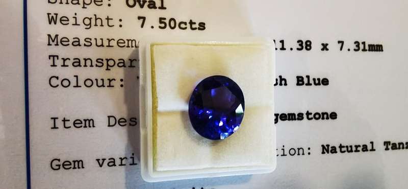 7.50CT Tanzanite [Certified Tanzanite]