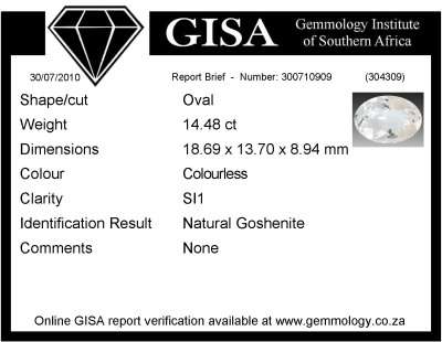 MORGANITE GOSHENITE