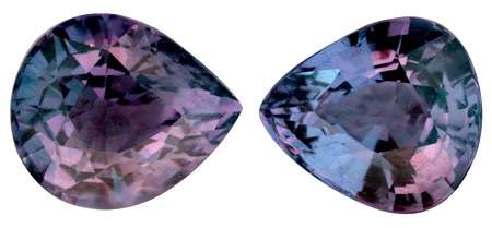 2.21CT SRI LANKAN SPINEL [G.I.S.A.CERTIFIED] Matching Pair,ColourChange: Bluish-Violet to Pink, VVS