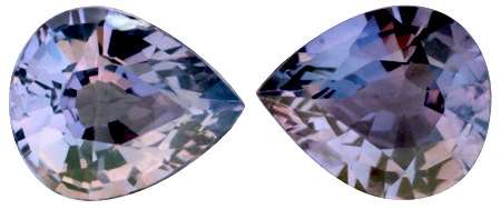 1.92CT SRI LANKAN SPINEL [G.I.S.A.CERTIFIED] Matching Pair,ColourChange: Violet-Blue to Purple, VVS