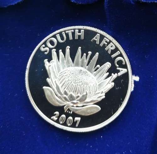 Protea Silver R1 coin - 2007 Mandela - Uncirculated