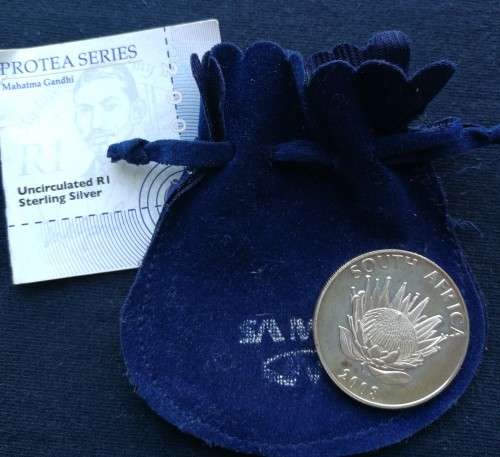 Protea Silver R1 - 2008 Gandhi Uncirculated