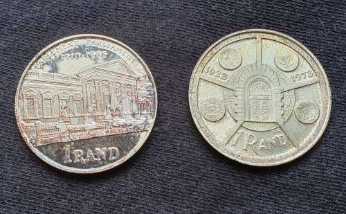 Lot of 2 x Silver R1 coins 1974 and 1985