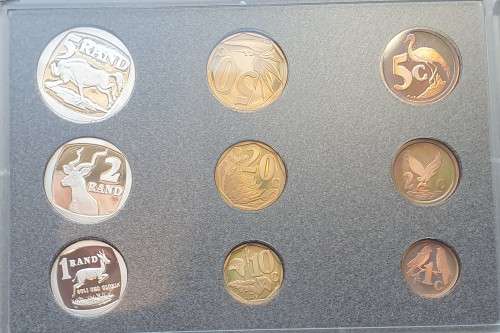 1997 South African Proof Coin Set in box as from Mint