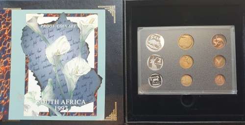1997 South African Proof Coin Set in box as from Mint