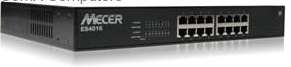 Mecer ES 4016  16port/10/100/1000TX Gigabit Ethernet Switch Hub
