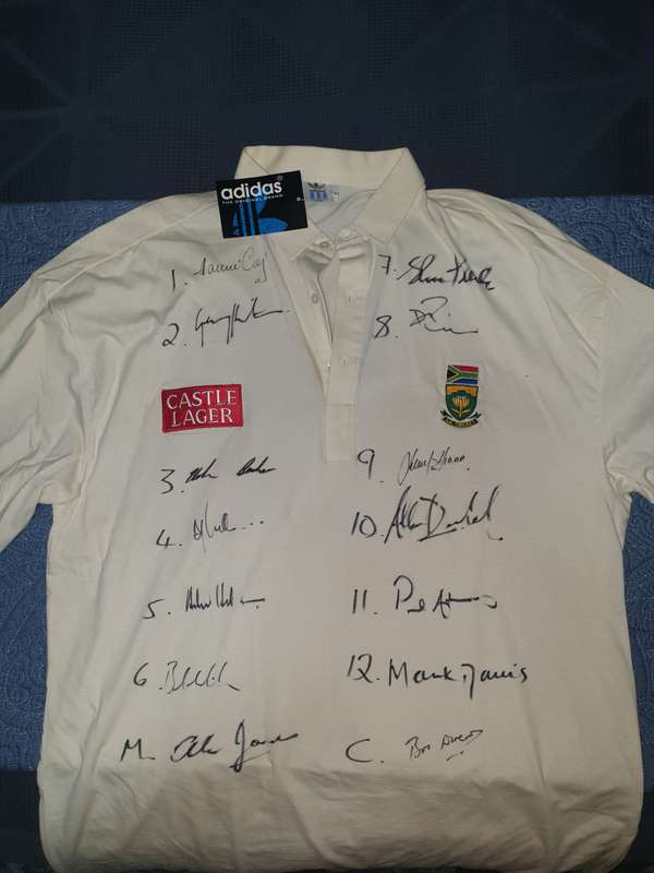 Proteas Cricket Shirt, signed by the entire 1997 team!