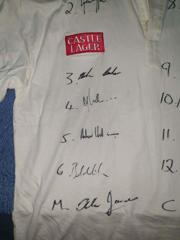 Proteas Cricket Shirt, signed by the entire 1997 team!
