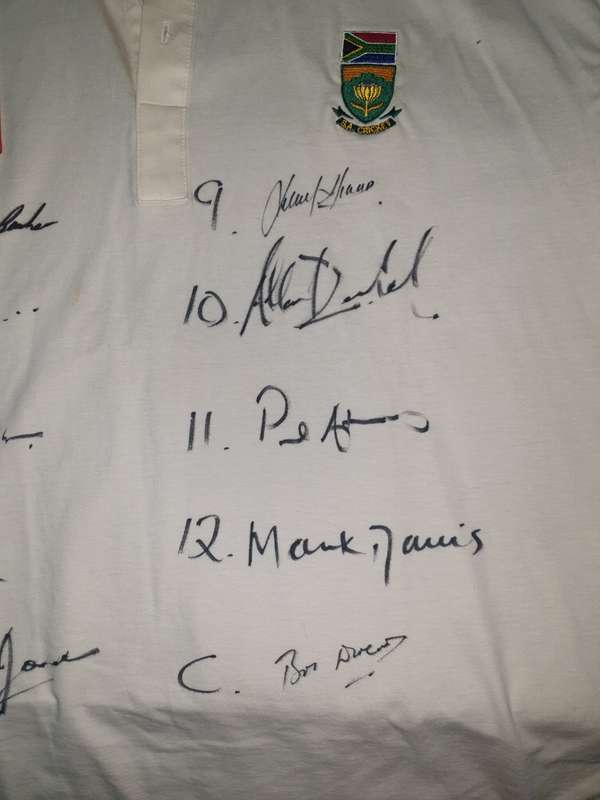 Proteas Cricket Shirt, signed by the entire 1997 team!
