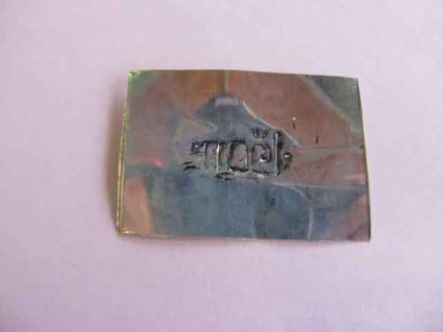 Embellishments Metal Words Noël Tin 39mm x 28mm 1pc