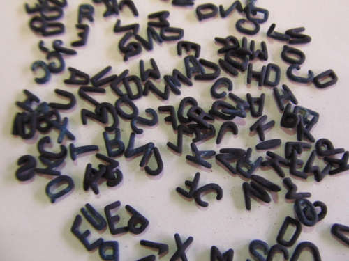 Letters and Numbers Non Toxic Dark Blue 7mm