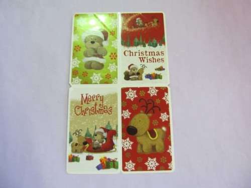 Paper Crafts Scrapbooking And Card Making Christmas Theme Tag Set Self Adhesive 9cm x 5.5cm