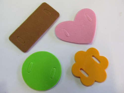 Paper Crafts Scrapbooking And Card Making Ribbon Tag Random Shapes And Colours  ±40mm