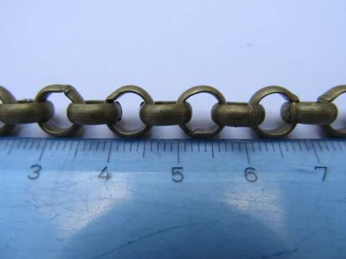 Rolo Chain, Bronze, 8mm, 1Meter