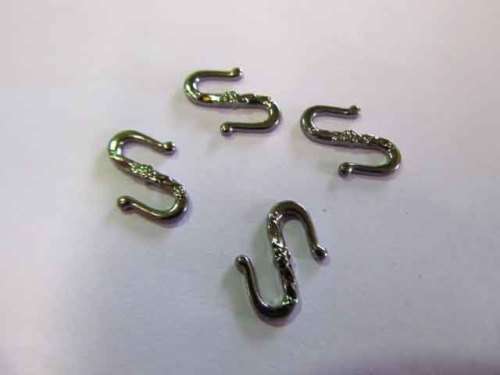 Hook Clasp, Black Nickel, 14mm, 4pc