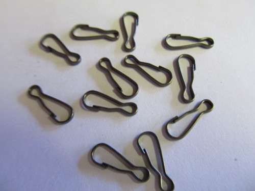 Spring Clasp, Black Nickel, 16mm, 4pc