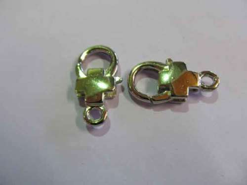Lobster Clasp, Nickel, Cross Design, 29mm, 1pc