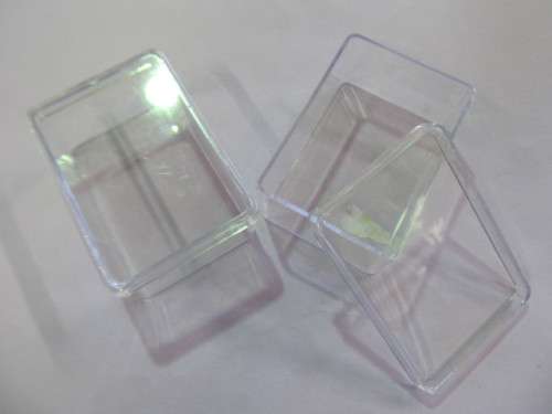 Clear Plastic Storage Container with lid, 63mm x 45mm x 26mm