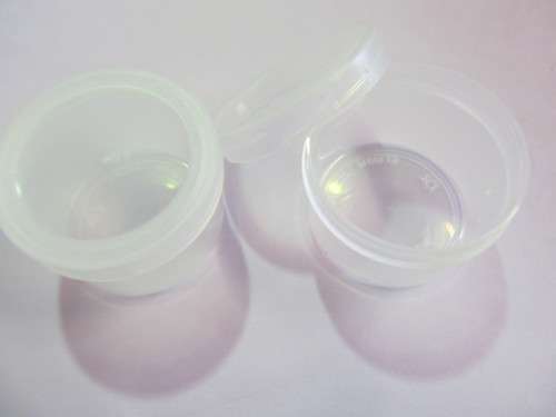 Clear Plastic Container With Lid, H - 35mm, W - 45mm, 1pc
