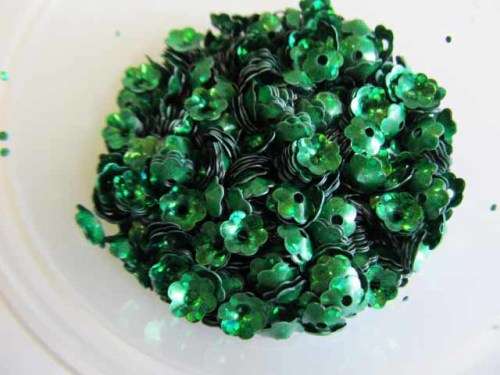 Beadcaps, Coloured, Green, 6mm, ±300pc
