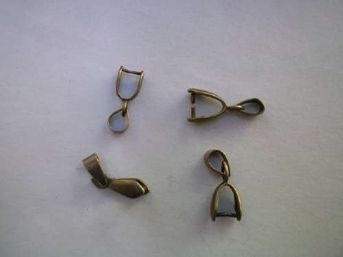 Pendant Bails, Bronze, 15mm, 5pc