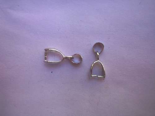 Pendant Bails, Nickel, 16mm, 4pc