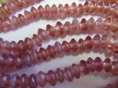 Glass Beads Indian Rondelle Vivid Burgundy ±5mm 20pc