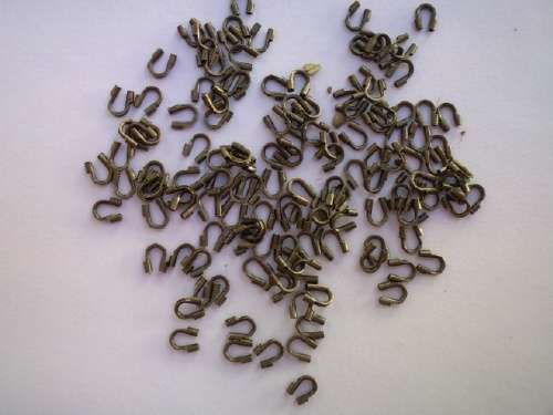 Findings, End Pieces, Tigertail Guide, Metal, Bronze, ±5mm, ±20pc