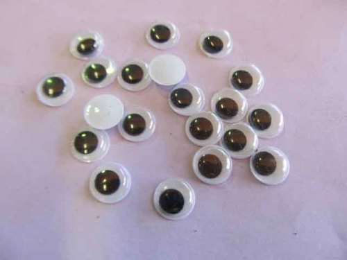 Eyes, Black, 4mm. ±20pc