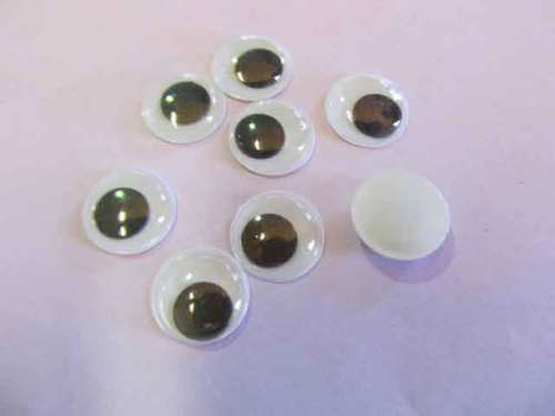 Eyes, Black, 15mm, 6pc