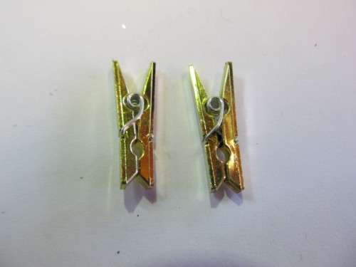 Pegs, Gold, 26mm x 4mm, 4pc
