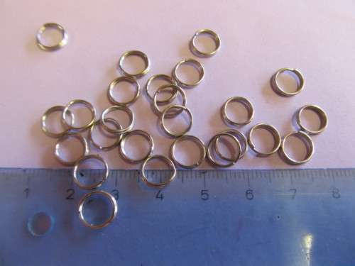Findings, Split Ring, Nickel, 8mm, ±13.3gr / 100pc