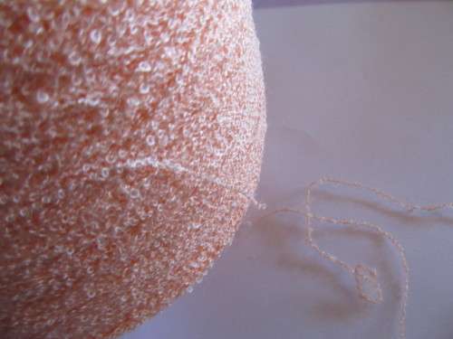 Stringing Material Textured Thread Peach