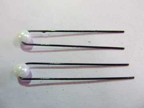 Hair Pin Acrylic Pearl 60mm